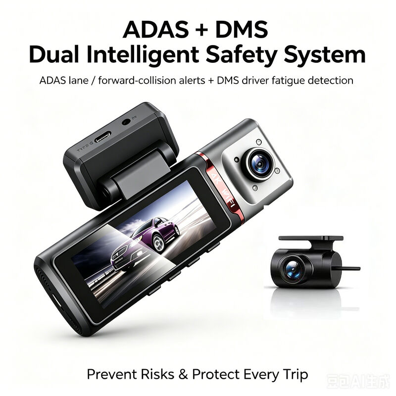 3 Channel HD DVR Dash Cam 4G 4K Front 1080P Cabin Rear GPS Tracking ADAS DMS 24/7 Parking Monitor for Fleet Safety