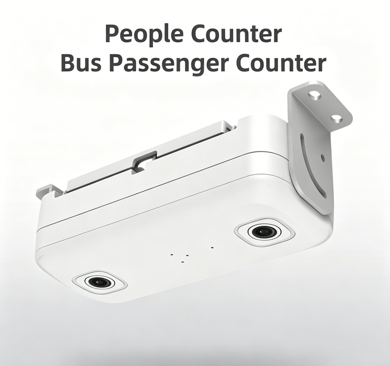 3D Binocular People Counter for Buses Dual-Lens Passenger Counting Device Automatic Passenger Counter Sensor with Camera