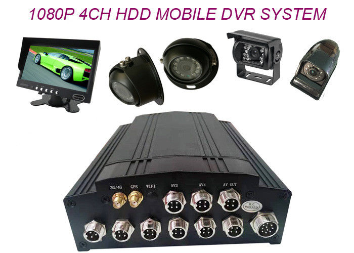 MDVR Mini Size SD Card Mobile DVR 4CH 3G 4G WIFI G Sensor GPS 720P