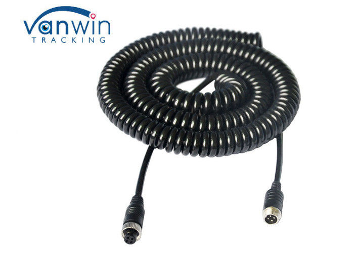 4 Pin 6.0MM M12 Male To Female 7m Spring Extension Cable
