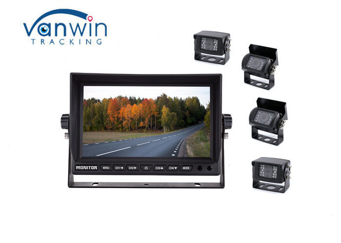 Quad Image 9W MDVR 300cd/m2 Car Display Monitor IPS Screen