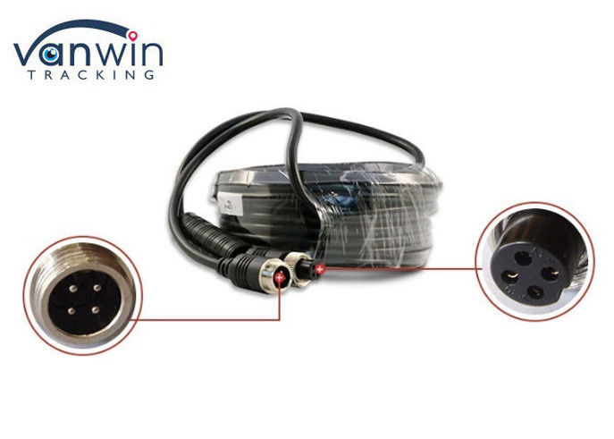 20m 4P Din Jack Extension Cable Double Shielded Female to Male Connector For Bus Camera