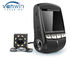 2 Channel 1080P Car  DVR front + rear camera , WIFI Car Video Camera Recorder Round Shape