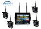 2.4G 4CH Car Video Wireless DVR system 7 Inch Monitor With 128GB SD Card