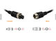 Copper Wire M12 DVR Accessories Dual 4 Pin Female To Male Connector / Adapter