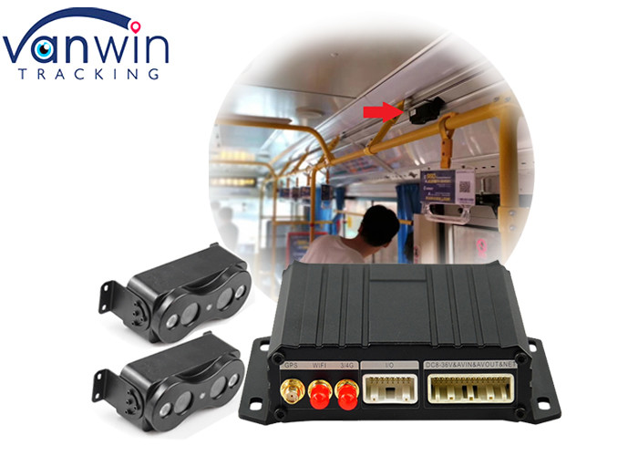 4G GPS Stereoscopic Vision Bus People Counter System With Dual Sd Card WIFI