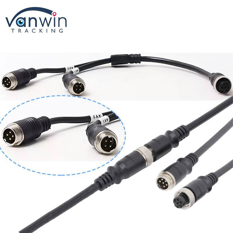 6 Pin Aviation Female To Dual 4P Male Aviation Adapter Cable For ...