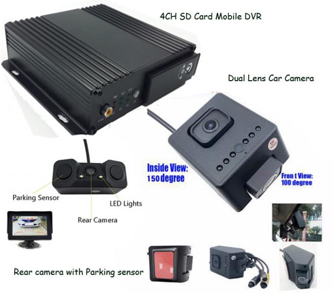 Windscreen Dual Lens Inside Vehicle Hidden Camera Surveillance Recorder ...