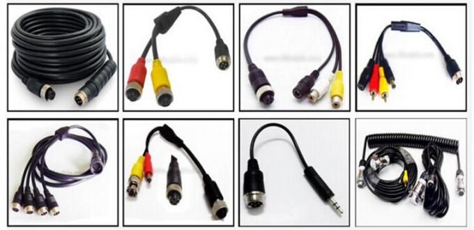 Aviation Adapter Cable dual 4 Pin Male To 6 Pin Female Connector For 2 ...
