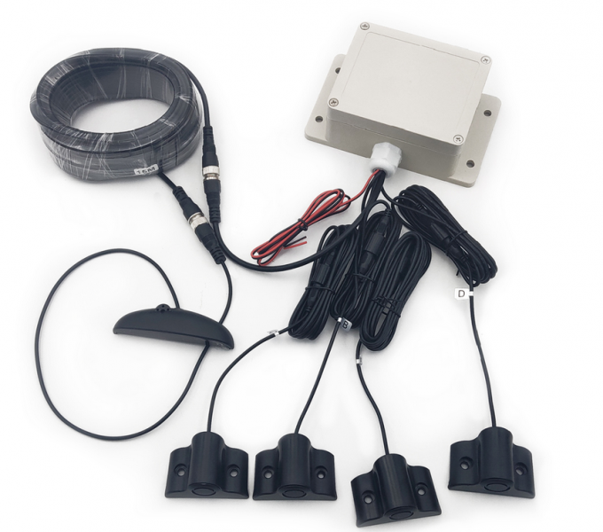 12V-24V Vehicles Reverse Backup Radar System with LED Display Front ...