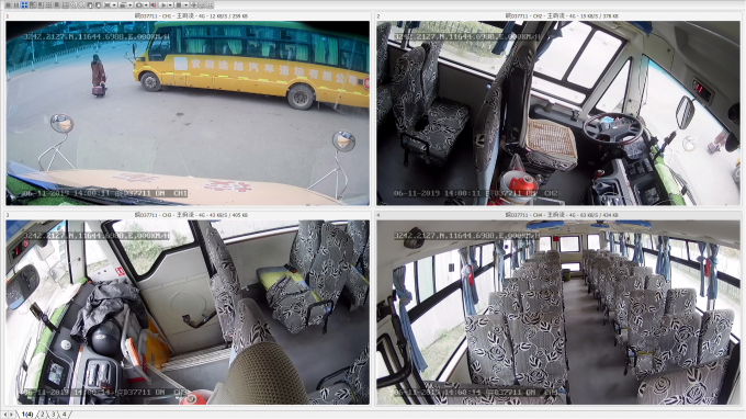 4G 5G Video Monitoring Vehicle Fleet CCTV System With AI DSM ADAS BSD